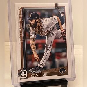 TYLER OWENS 2025 TOPPS SERIES UPDATE ROOKIE CARD-DETROIT TIGERS RC
